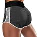 Munlar High Waist Women s Shorts Black Athletic Workout Shorts Shorts Summer Plaid Yoag Golf Gym Shorts for Women