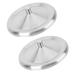 2 Pcs Stainless Steel Lid Espresso Cup Dust-proof Cup Lids Round Mug Lids Cup Cover Stainless Steel Mug Cover Travel