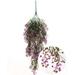 Simulation Green Plant Persian Leaf Wall Hanging Golden Bell Decoration Rattan Balcony Wall Fake Flower Hanging Basket Plant