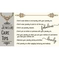 Jewelry Care Tips - Set Of 50 Care Tips Cards - Jewelry Care Tips Stationery - Great For Jewelry Shops And Jewelry MLM Representatives