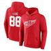 Men's Fanatics Branded Patrick Kane Red Detroit Wings Authentic Stack Name & Number Pullover Hoodie