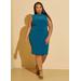 Plus Size Mock Neck Bodycon Dress