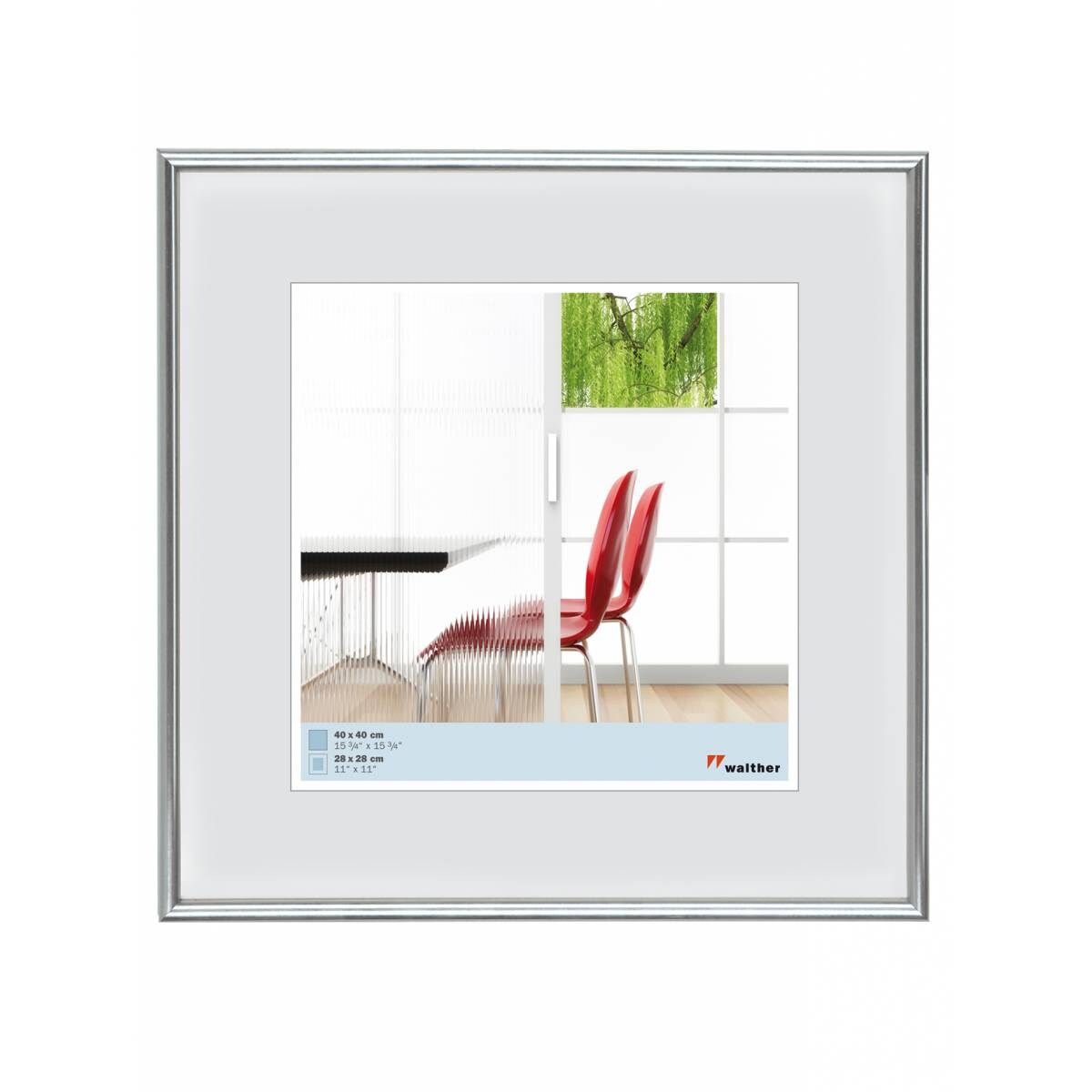 walther + design KS550H,Galeria Kst.Rahmen 050X050 SILBER Image