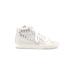 Steve Madden Sneakers: White Print Shoes - Women's Size 6 - Round Toe