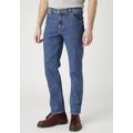 Slim-fit-Jeans WRANGLER "Texas Slim" Gr. 33, Länge 32, blau (stonewash) Herren Jeans Slim Fit