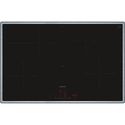 SIEMENS Induktions-Kochfeld "EH845HFB1E", schwarz, B:80,2cm H:5,5cm T:52,3cm, Kochfelder