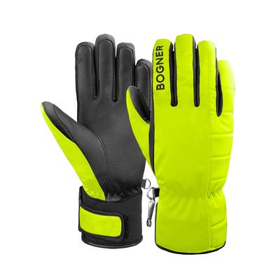 Skihandschuhe BOGNER "Cadis" Gr. 8, gelb (gelb, schwarz) Damen Handschuhe Sporthandschuhe