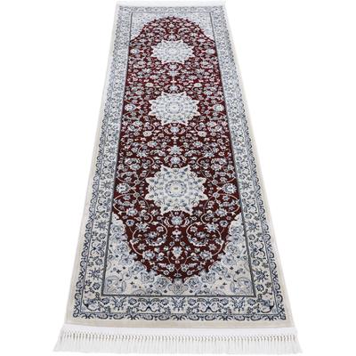 Läufer CARPETFINE "Nain Diane", rot, B:80cm H:8mm L:600cm, Polypropylen, Polyester, Teppiche, Kurzflorteppich, Orient Look Image