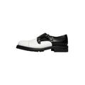 Slipper HENRY STEVENS "Barkley CDM Businessschuh" Gr. 42,5, schwarz-weiß (schwarz, weiß) Herren Schuhe Business-Slipper Monkschuh Schnallenschuh Business