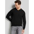 V-Ausschnitt-Pullover BUGATTI Gr. XXL, schwarz Herren Pullover V-Ausschnitt-Pullover