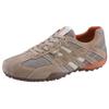 Sneaker GEOX "Snake", Herren, Gr. 47, beige, Veloursleder, Textil, sportlich, Schuhe, Freizeitschuh, Schnürschuh mit Geox Spezial Membran