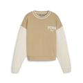 Kapuzensweatshirt PUMA "SQUAD CREW TR" Gr. L, braun (prairie tan) Damen Sweatshirts