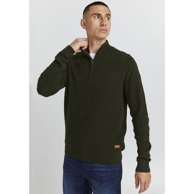 Stehkragenpullover BLEND "BL Pullover BHCodford half-zipp", Herren, Gr. S, braun, Strick, Obermaterial: 100% Baumwolle, unifarben, modisch, normal, Langarm, Pullover Image