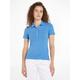 Poloshirt TOMMY HILFIGER "1985 SLIM PIQUE POLO SS" Gr. XXL (44), blau (blue_spell) Damen Shirts Jersey