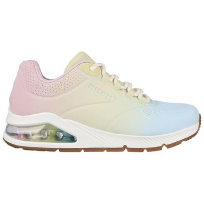 Sneaker SKECHERS "UNO 2 OMBRE AWAY", Damen, Gr. 35, bunt (weiß, kombiniert), Synthetik, sportlich, Schuhe Modernsneaker 