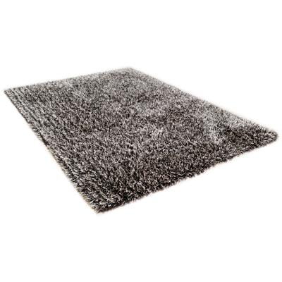 Hochflor-Teppich THEKO "Girly" Gr. 2, silber (silberfarben), B:65cm H:50mm L:135cm, Kunstfaser, Teppiche, besonders weich durch Microfaser, ideal im Wohnzimmer & Schlafzimmer Image