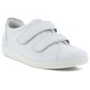 Klettschuh ECCO "SOFT 2.0", Damen, Gr. 41, weiß, Leder, unifarben, sportlich, Schuhe, Halbschuh, Freizeitschuh mit Klettverschlüssen