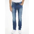Slim-fit-Jeans TOMMY JEANS "SLIM SCANTON" Gr. 33, Länge 36, blau (wilson mid blue stretch) Herren Jeans Slim Fit