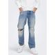 Loose-fit-Jeans ONLY & SONS "ONSEDGE LOOSE" Gr. 29, Länge 34, blau (light blue) Herren Jeans Loose Fit