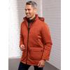 Outdoorjacke CLASSIC, Herren, Gr. 52, rot (rostrot), 100% Polyester, Wattierung:100% Polyester, unifarben, Langarm, Jacken