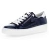 Plateausneaker GABOR "FLORENZ", Damen, Gr. 41, blau (nachtblau, weiß), Nappaleder, sportlich, Schuhe, Freizeitschuh, Halbschuh, Schnürschuh in bequemer Weite G = weit