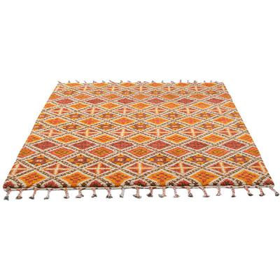 Wollteppich THEKO "Marmoucha" Gr. 3, orange (terra), B:140cm H:24mm L:200cm, Wolle, Teppiche, echter Berber Teppich, reine Wolle, handgeknüpft, auch als Läufer Image
