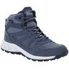 Wanderschuh JACK WOLFSKIN "WOODLAND 2 TEXAPORE MID W", Gr. 37, blau, Textil, Synthetik, sportlich, Schuhe, wasserdicht