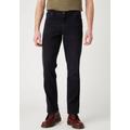 Slim-fit-Jeans WRANGLER "Texas Slim" Gr. 31, Länge 32, schwarz (black crow) Herren Jeans Slim Fit