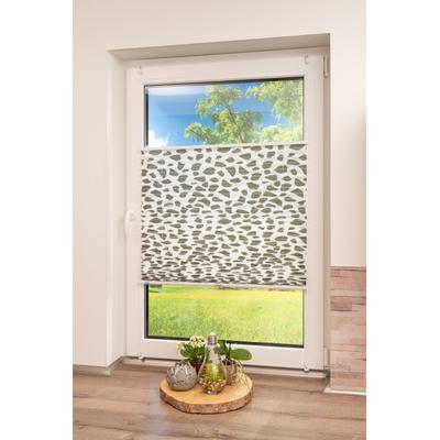 Plissee K-HOME "Klemmfix Pisa" Gr. 38, grau (stein, grau), B:95cm H:210cm, Obermaterial: 100% Polyester, Plissees, Crushed-Optik Image