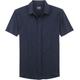 Kurzarmhemd OLYMP "aus Jersey Modern Fit" Gr. S, N-Gr, blau (marine) Herren Hemden Kurzarm