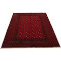 Orientteppich WOVEN ARTS "Afghan Akhche Bokhara" Teppiche Gr. B/L: 170 cm x 240 cm, 8 mm, 1 St., rot Orientalische Muster