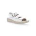 Women's Breezy Walker Sandal by Propet in White Onyx (Size 7 2E)