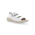 Wide Width Women's Breezy Walker Sandal by Propet in White Onyx (Size 6 W)