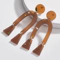 Anthropologie Jewelry | 2/$35 Anthro Sparkly Brown Horseshoe Earrings | Color: Brown/Tan | Size: Os