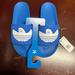 Adidas Shoes | Adidas Mens Blue Shmoofoil Gy6942 Comfort Slip On Slide Sandal Size Us 11 | Color: Blue | Size: 11