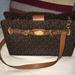 Michael Kors Bags | - Euc Michael Kors Large Sofia Chain Tote Brown Tan | Color: Brown/Tan | Size: Os