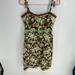 Anthropologie Dresses | Anthropologie Ipsa Brown Green Floral Dress Chinoiserie Spaghetti Strap Womens 8 | Color: Brown/Green | Size: 8