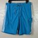 Adidas Swim | Adidas Men Swim Athletic Blue White Board Shorts Size 36 | Color: Blue/White | Size: 36