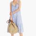 J. Crew Dresses | J.Crew Cotton-Linen Tiered Maxi Dress/Coverup | Color: Blue/White | Size: Xxs