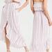 American Eagle Outfitters Skirts | American Eagle Red Striped Ruffle Maxi Skirt And Tube Top Set Nwt | Color: Red/White | Size: M