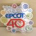 Disney Kitchen | Disney Epcot 40th Anniversary Magnet With Figment Nwt | Color: Purple/White | Size: Os