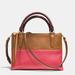 Coach Bags | Coach Borough Mini Retro Colorblock Satchel Crossbody Bag Loganberry Pink/Tan | Color: Pink/Tan | Size: Os