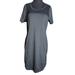 Columbia Dresses | Columbia Short Sleeve Scoop Neck Activewear Sun Dress Size Medium | Color: Black/Gray | Size: M
