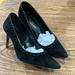 Coach Shoes | Coach Smith Rivets Suede Black Pumps Heels Size 6.5 | Color: Black/Tan | Size: 6.5