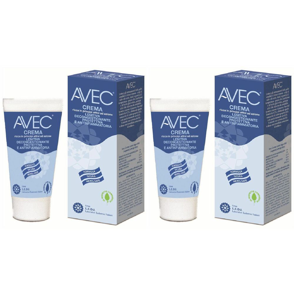Avec® Crema Lenitiva Decongestionante 2x50 ml