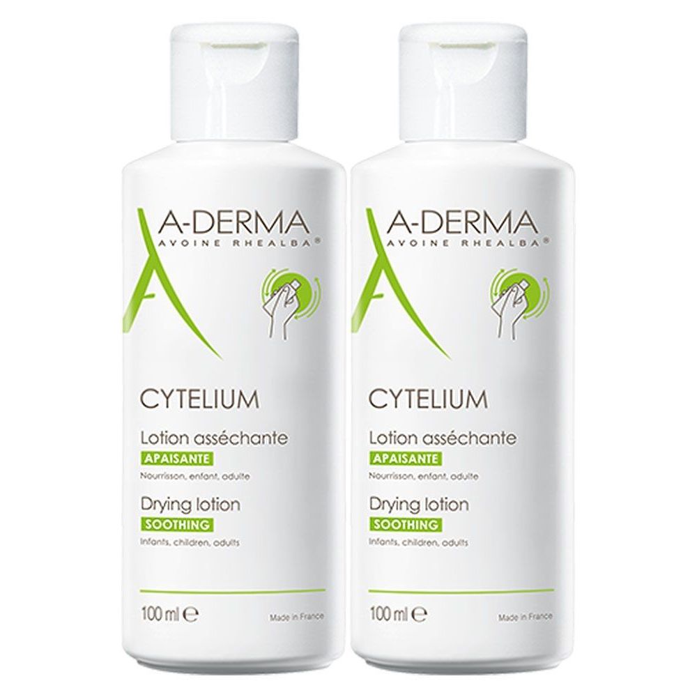 A-DERMA Cytelium Lozione Assorbente Lenitiva 2x100 ml