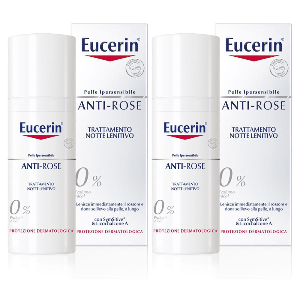 Eucerin ANTI-ROSE Trattamento Lenitivo Notte 50 ml 2x50 Crema