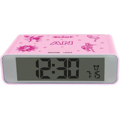 Quarzwecker SCOUT "Digi Clock, 280001025", rosa, Wecker, Kinder, Kinderwecker, Digitalwecker, Geschenkidee, Kinderzimmer, Jugendliche