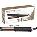 Glätteisen REMINGTON "S6077 ONE Straight & Curl Styler" grau (grau, bronze) Haarglätter