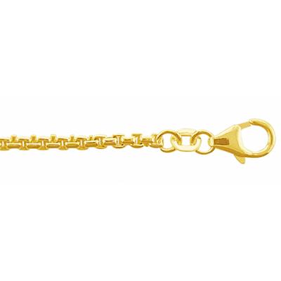 Silberkette ADELIA´S "925 Silber Halskette 70 cm Ø 2 mm", gold (vergoldet), Halsketten, Damen, 70, Silber 925 (Sterlingsilber), Silberschmuck für Damen Image